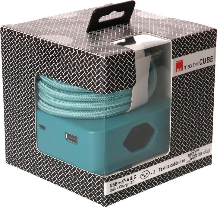 Produktbild Max Hauri Cube (3 x, Typ 13, USB-A, USB-C, 2 m)
