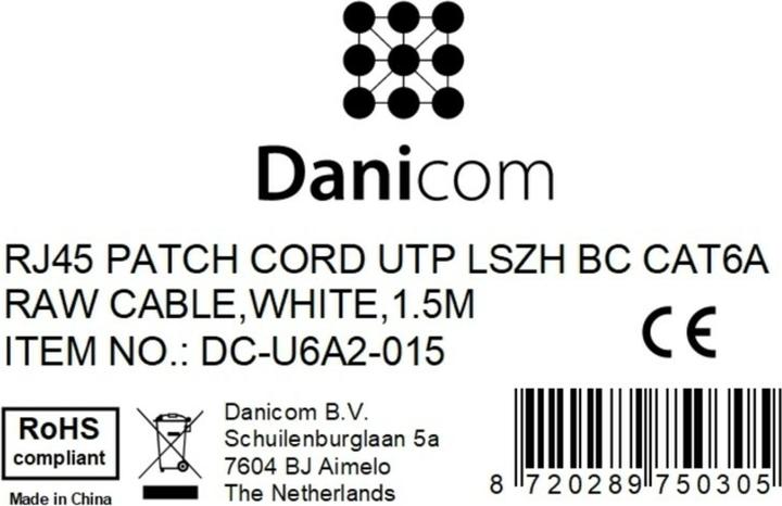 Produktbild Dsit CAT6a Netzwerkkabel 100% Kupfer (CAT6a, 1.50 m)