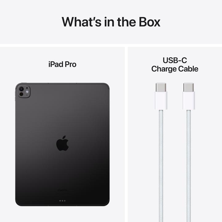 Image du produit Apple iPad Pro 13 2024 (M4) (5G, 13", 256 Go, Noir Spatial)