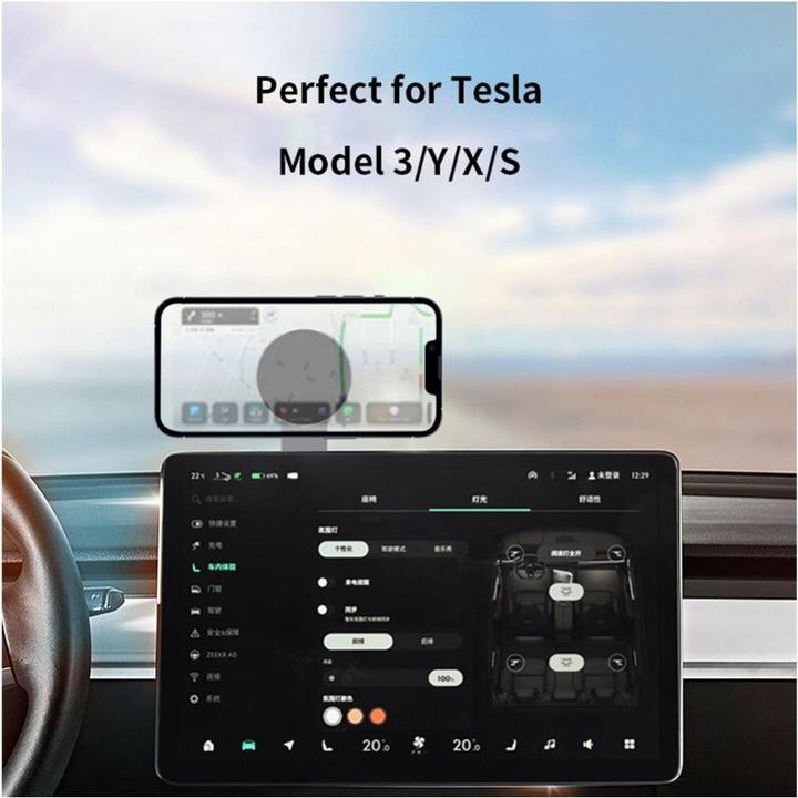 Image du produit iLike P65 Support magnétique latéral pour moniteur en aluminium pour smartphone