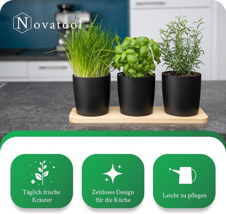 Actual product image Novaliv Herb station set (43.50 x 14 x 14.50 cm)