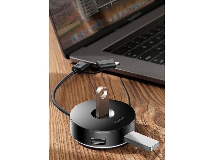 Image du produit Baseus CAHUB-GA01 (USB-C, USB-A, 4 ports)