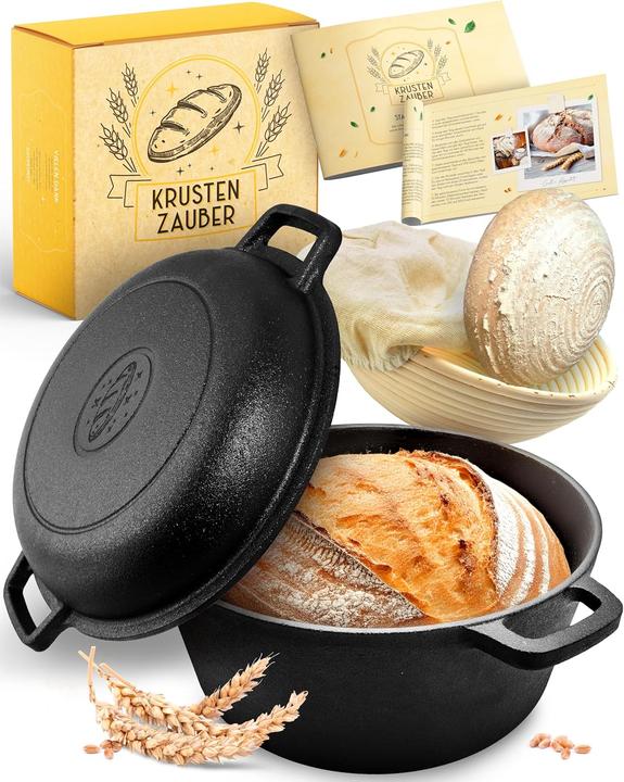 Actual product image Krustenzauber Cast Iron Bread Pot (Cast iron)