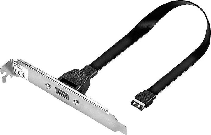 Produktbild Lindy USB 3.1 Gen2 Typ C Slotblechadapter (0.45 m, USB 3.2 Gen 2)