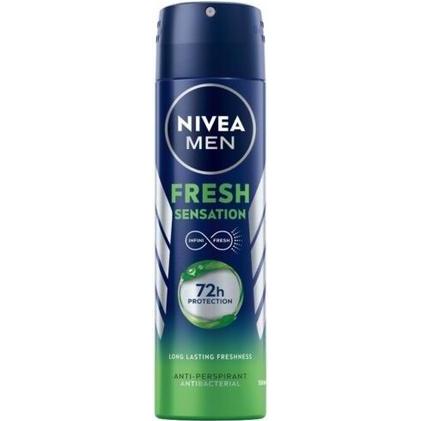NIVEA, Deo, Men Fresh Sensation Antiperspirant 150Ml (Spray, 150 ml)