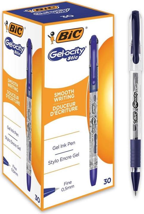 Productafbeelding Bic Gel-ocity Stic gelpen blauw 1 st. (Blauw col., Wit col., 1x)