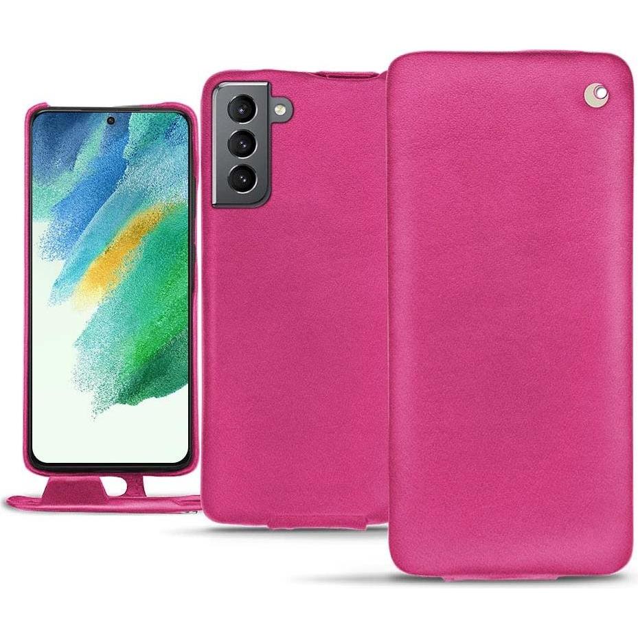 Thumbnail - Noreve Lederschutzhülle vertikal (Samsung Galaxy S21 FE), Smartphone Hülle, Rosa