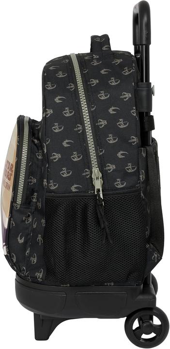 Produktbild The Mandalorian Schulrucksack mit Rädern This is the way Schwarz 33 X 45 X 22 cm