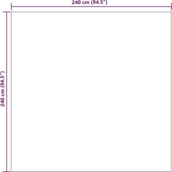 Produktbild vidaXL Polyester-Teppich (240 x 240 cm)