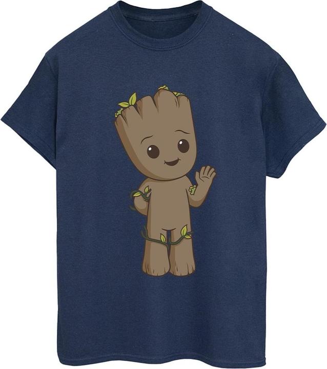 Actual product image Womens/Ladies I Am Groot Cute Groot Cotton Boyfriend T-Shirt (3XL)