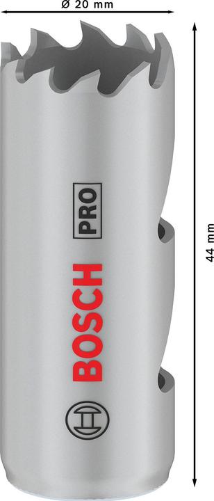 Actual product image Bosch Professional Zubehör PRO Multi material hole saw, 20 mm, with thread (20 millimetres)