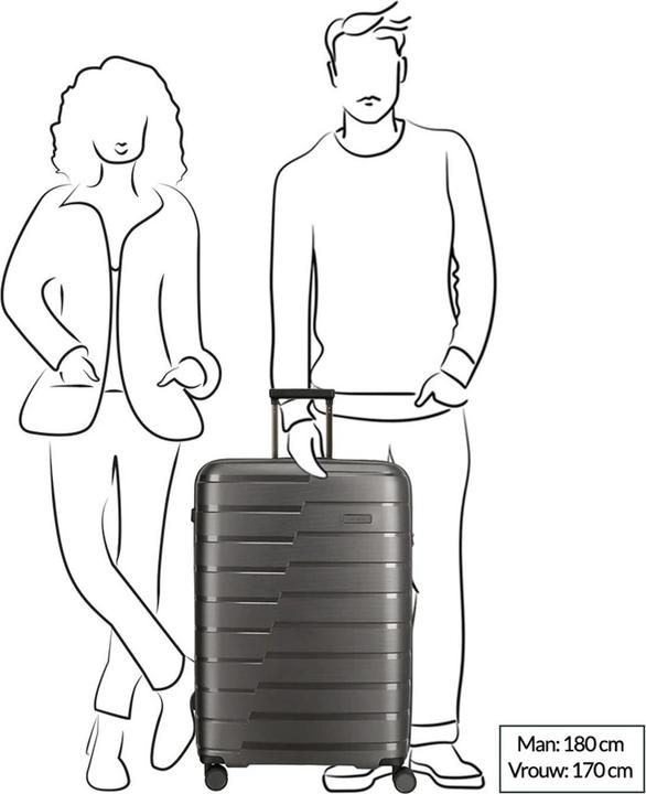 Produktbild Travelite Trolley + Koffer Air Base 4-Rad Trolley L (105 l)