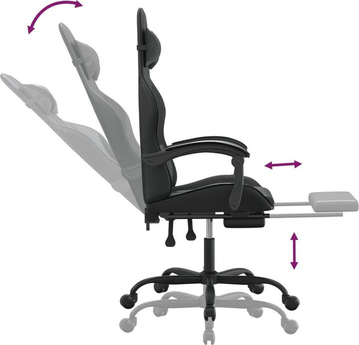 Actual product image vidaXL Gaming-Stuhl (44.50 - 54.50 cm)