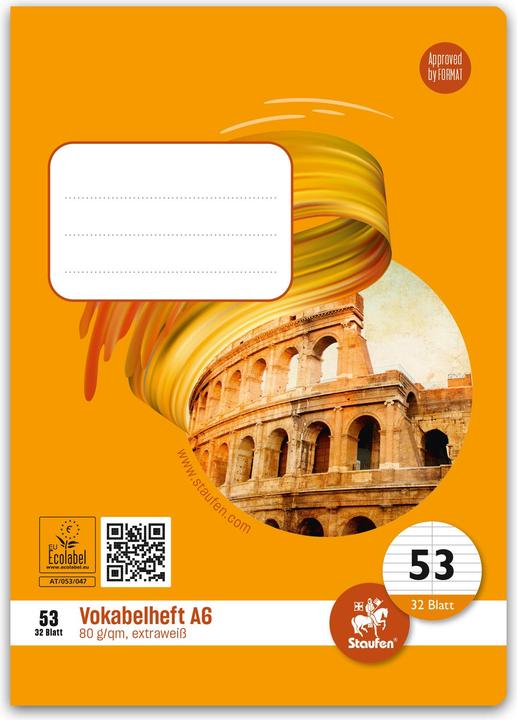 Actual product image Ursus Vocabulary book (A6, Lined, Soft cover)