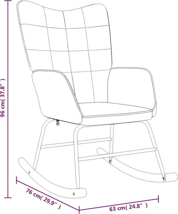 Image du produit vidaXL Schaukelstuhl