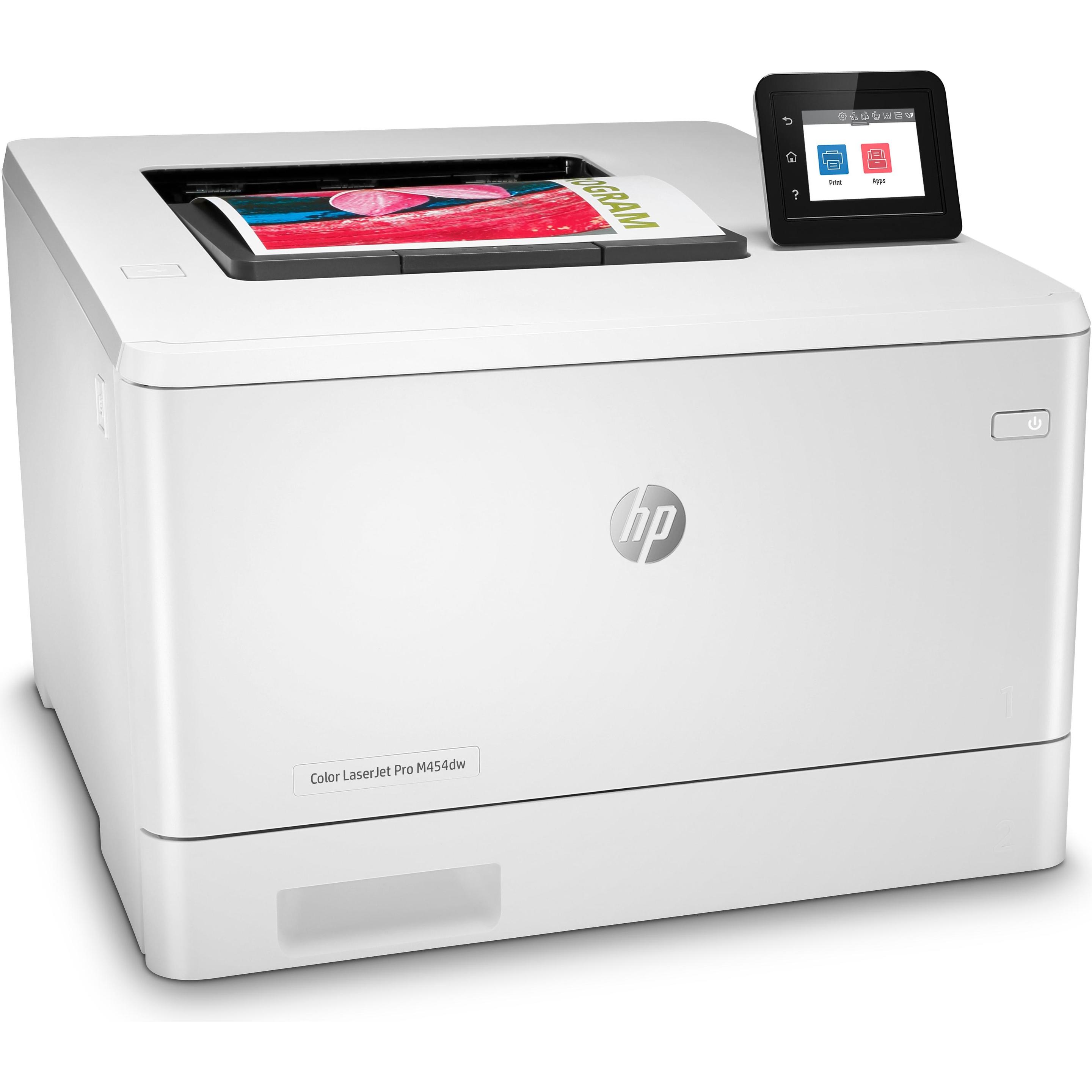 HP M454dw Color LaserJet Pro (Laser, Farbe), Drucker, Weiss