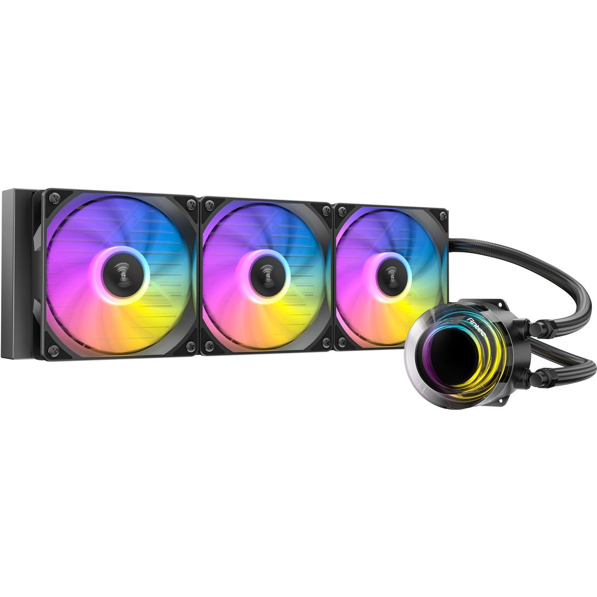 Antec Vortex Lum 360 Argb Waterkoeling Zwart Amd-Intel, Raffreddamento Ad Acqua Cpu, Nero