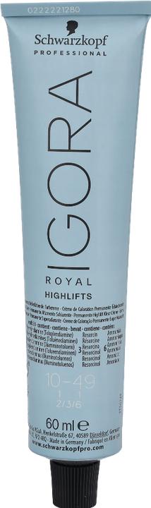 Produktbild Schwarzkopf Professional Igora Royal Highlifts Haarfarbe (10-49 Ultrablond Beige Violett)