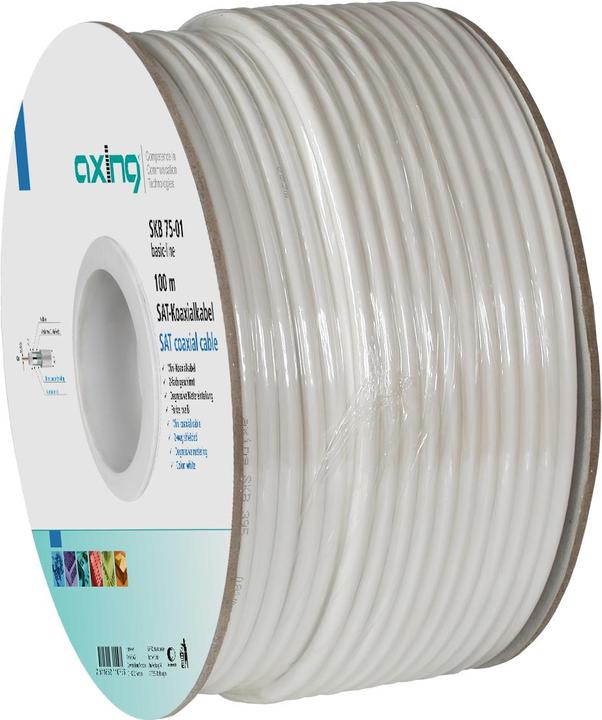 Produktbild Axing SKB07501 100m Nein Nein Weiss Koaxialkabel (Antennenkabel)