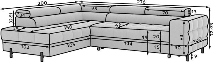 Image du produit ELTAP Ferucce (Canapé d'angle, Canapé-lit)