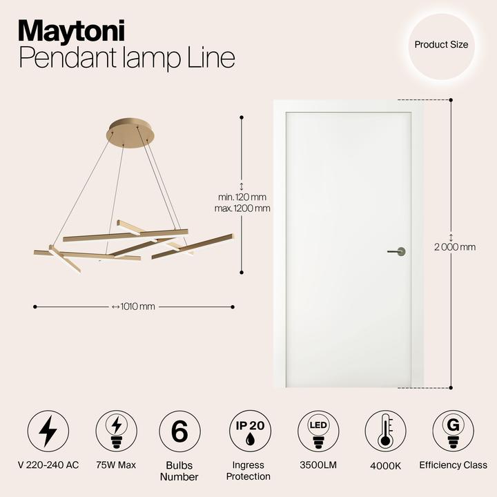 Produktbild Maytoni Line (3500 lm)