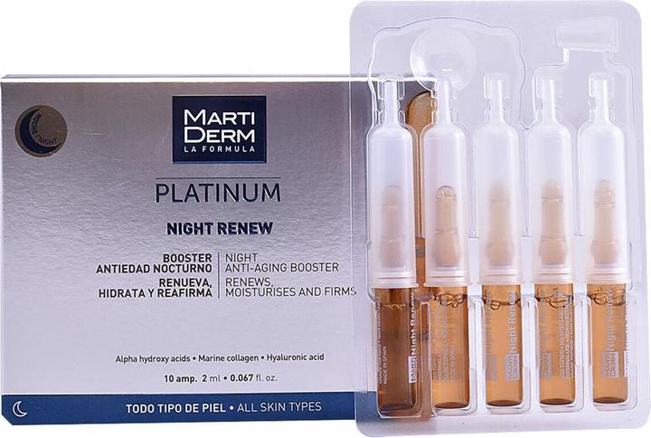 Actual product image Martiderm Platinum Night Renew Ampoules 30 x 2 ml (60 ml)