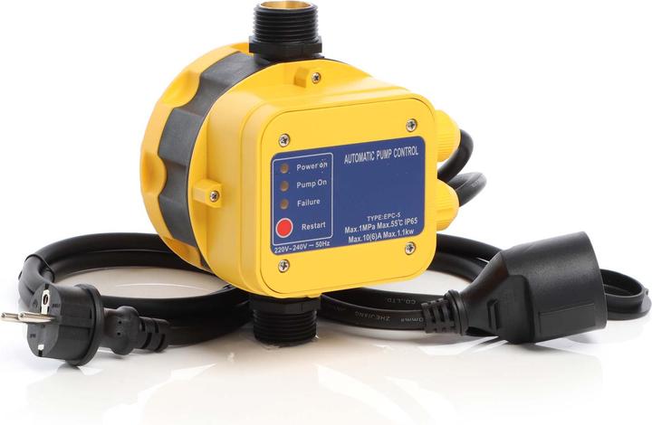 Produktbild Wiltec Druckschalter Kabel EPC-5 230V 1-phasig Pumpensteuerung Hauswasserwerk (Hauswasserpumpe)