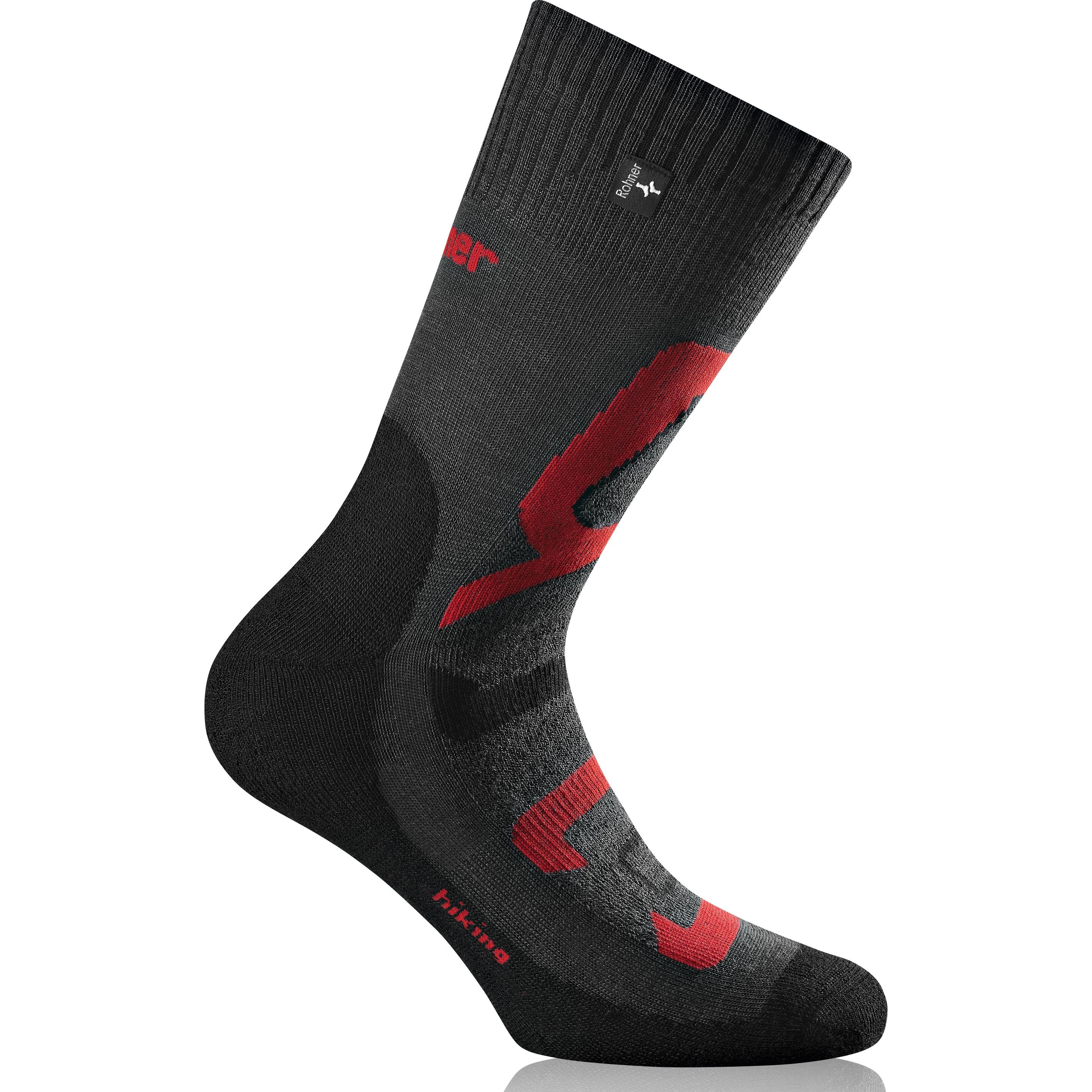 Rohner, Unisex, Sportsocken, Trekkingsocken Hiking (44 - 46), Schwarz