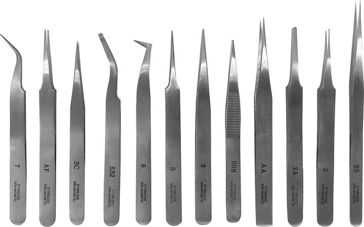 Actual product image Paulimot Modellbau-Pinzetten-Set, 12-teilig