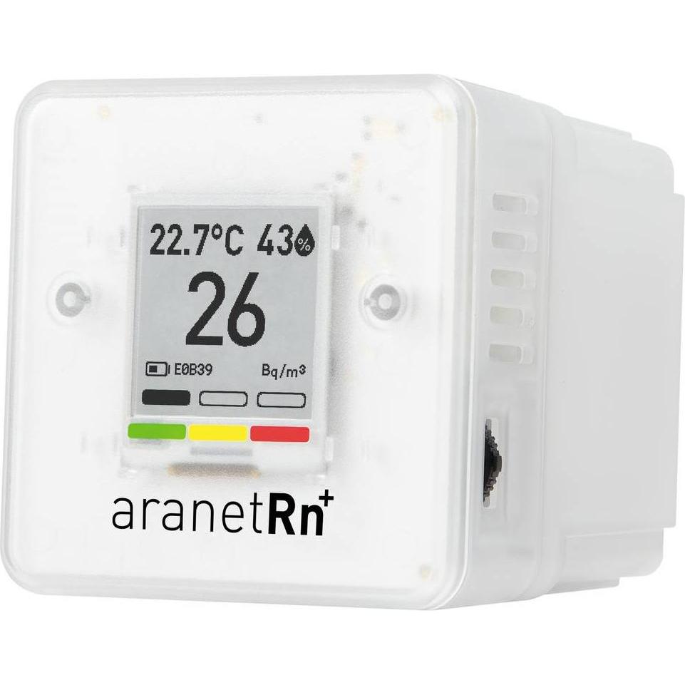 Aranet Radon PLUS HOME Sensor, Bluetooth, Termometro + Igrometro, Bianco