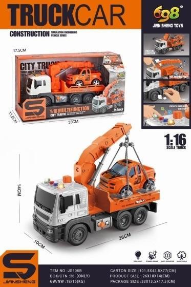 Produktbild Maksik Abschleppwagen mit Kran mit Licht und Ton 1:16