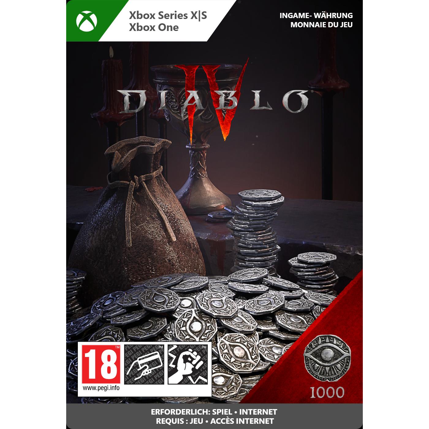 Microsoft Xbox Diablo IV 1000 Platinum Download Code, Ingame Währung