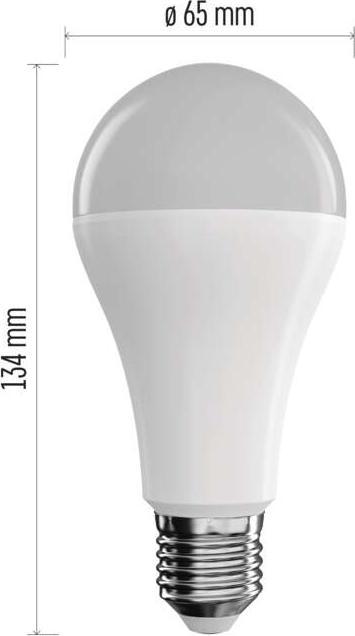 Produktbild Emos LED Lampe GoSmart A65 / E27 / 14 W (94 W) / 1 400 lm / RGB / dimmbar / Zigbee (E27, 14 W, 1400 lm, 1 x, F)