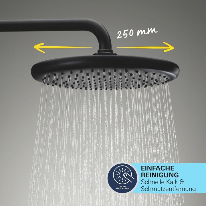 Actual product image Grohe Vitalio Start System 250 Flex Duschsystem mit Umstellung, Renovierungs-Set, variable Bohrlöcher, was