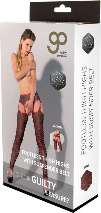 Produktbild Guilty Pleasure Gp Printed Footless Thigh Highs L (L)