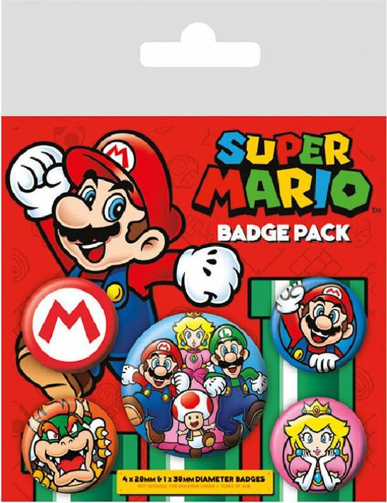 Produktbild Pyramid Super Mario: Badge Set (5er Set) (5 Stk., 10 x 100 cm)