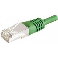 Thumbnail - Exertis Connect Patchkabel F/UTP, CAT.6a, grün, 10,0 m Für 10 Gigabit/s, mit besonders schmalem Knickschutz (F/UTP, CAT6...