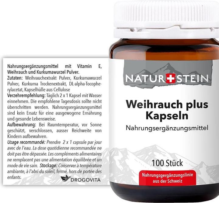 Actual product image Naturstein Frankincense plus capsules 100pcs. (100 pcs., Capsules, 159 g)