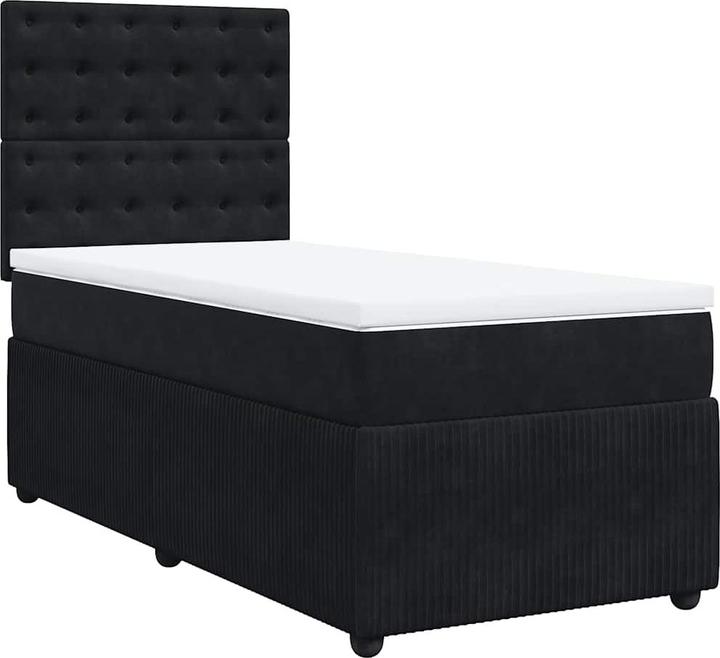 Produktbild VidaXL Bo x springbett mit Matratze 120 x 200 cm Samt (120 x 200 cm)