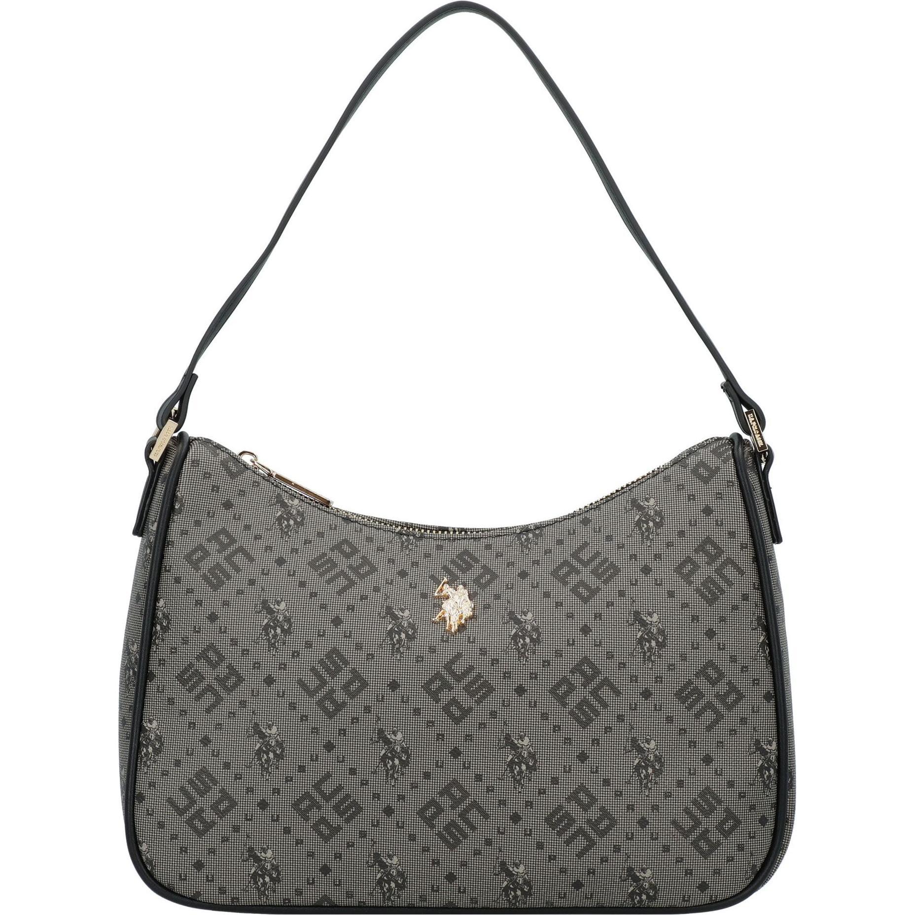 U.S. Polo, Handtasche, New Hampton Schultertasche 28 cm, Schwarz