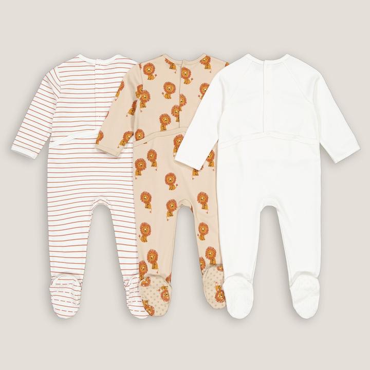 Immagine prodotto La Redoute Collections Pagliaccetto in cotone a 3 pezzi (74)