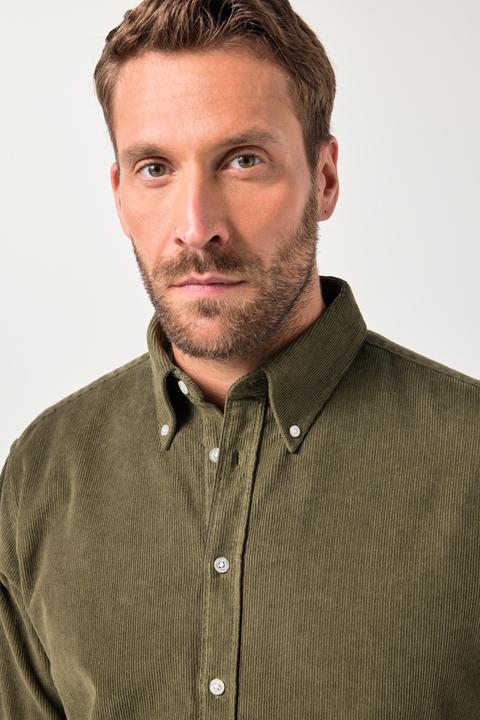 Produktbild JP1880 Cordhemd, Langarm, Buttondown-Kragen, Modern Fit, bis 7 XL (4XL)