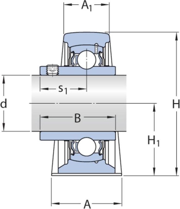 Actual product image SKF Y-bearing plummer block unit SY