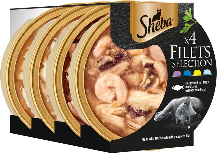 Actual product image Sheba Fillets Selection (Adult, 4 pcs., 240 g)