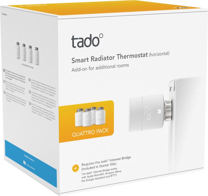 Immagine prodotto tado° Termostato radiatore intelligente - Quattro Pack