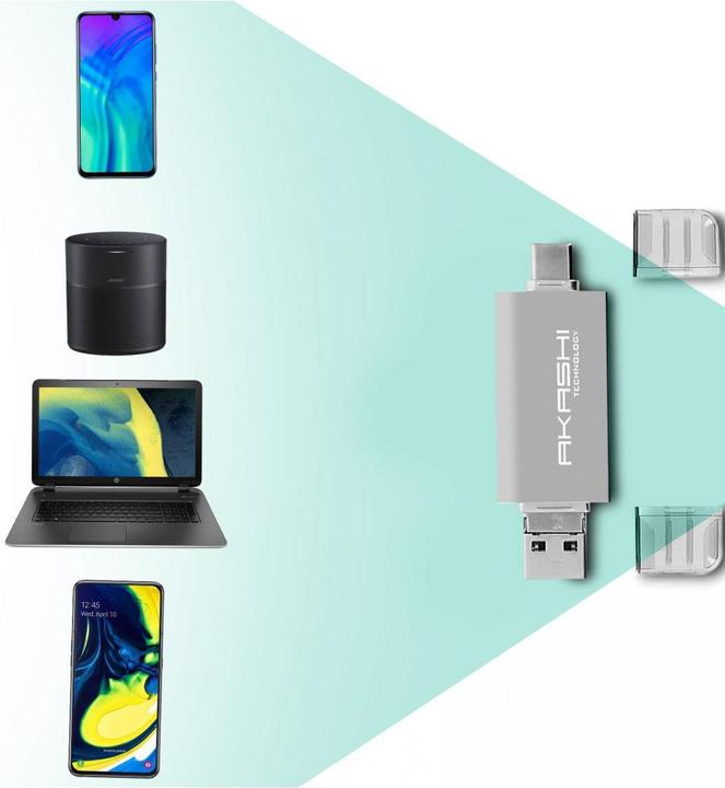 Produktbild Akashi Altsdreader3in1 (Micro USB, USB, USB-C)