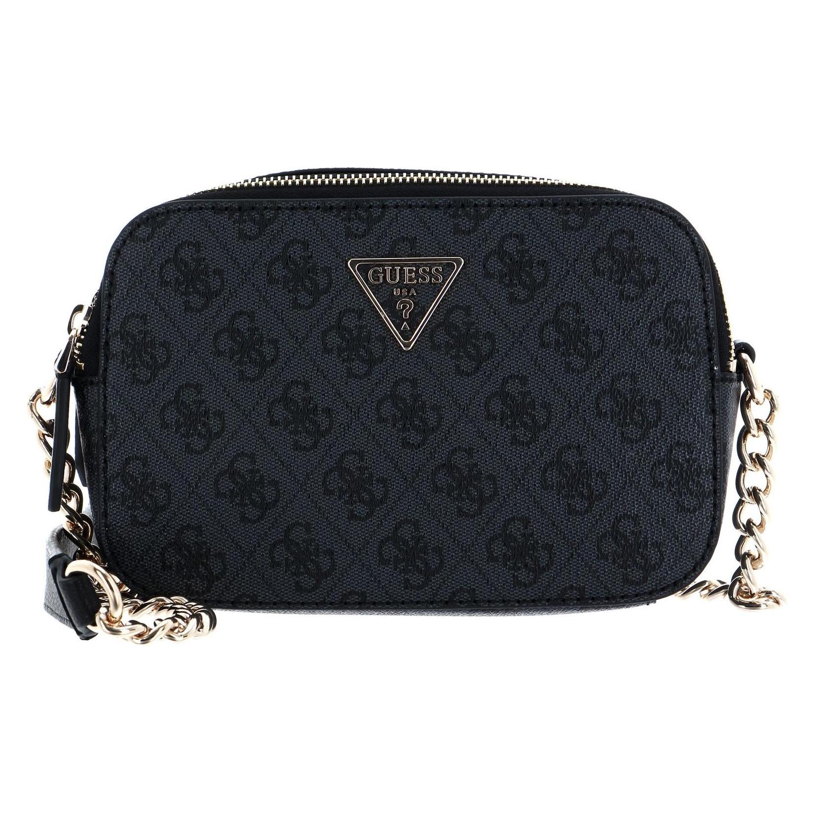 Guess, Damen, Handtasche, Borsa Fotocamera A Traversa Noelle, Schwarz, Grau