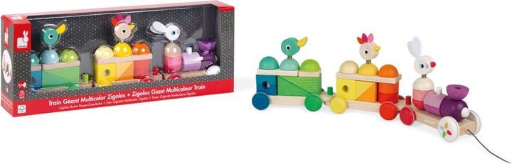 Actual product image Janod Zigolo's big colourful train