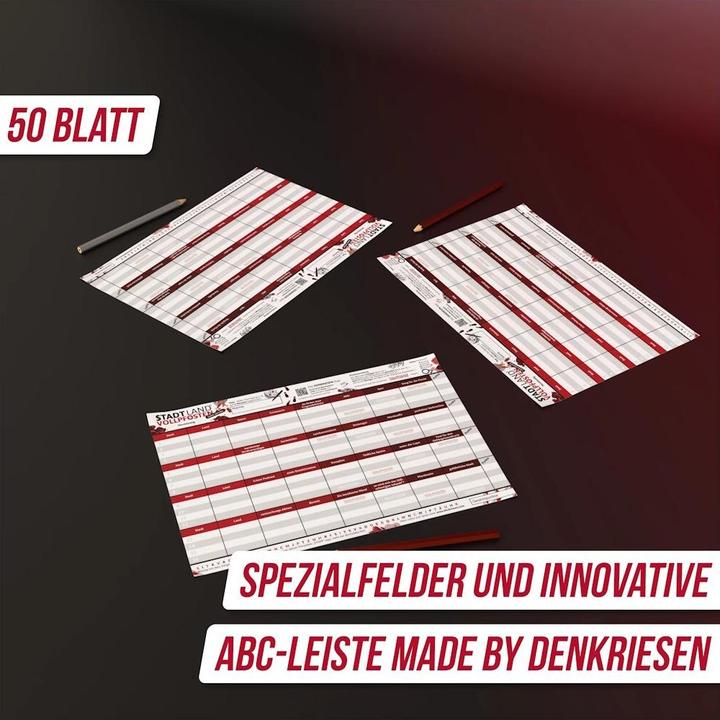 Produktbild Denkriesen Stadt Land Vollpfosten - A4 Block Crime Edition (d) (Deutsch)