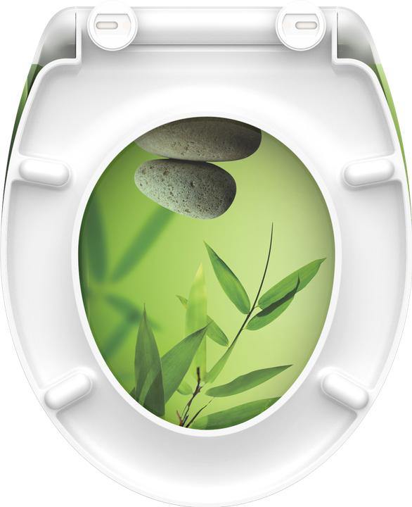 Immagine prodotto Schütte Sedile WC Duroplast Sedile WC GREEN GARDEN Meccanismo di chiusura morbida Chiusura rapida 82365